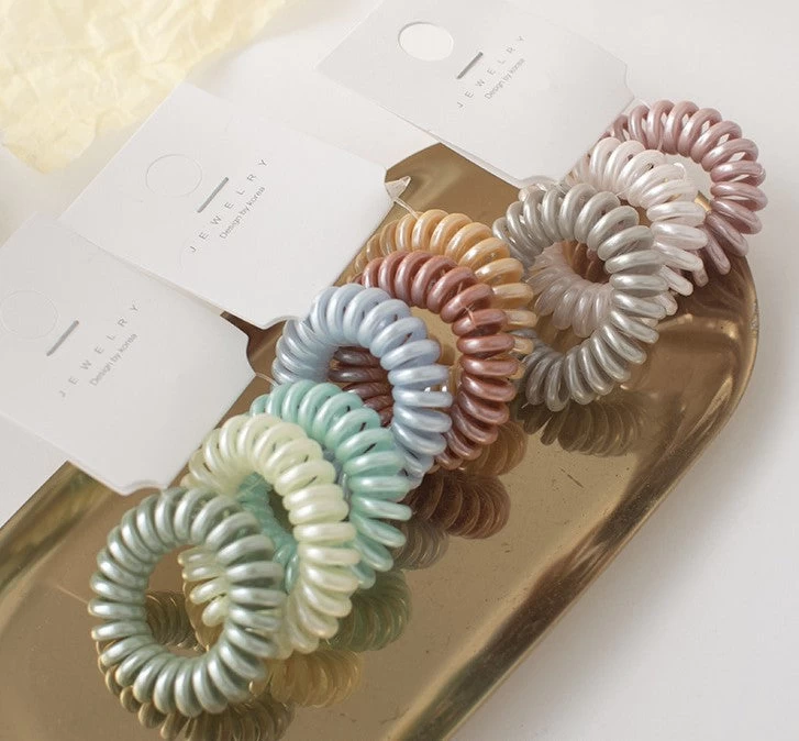 3-pack Small Coil Hair Ring - Image 3