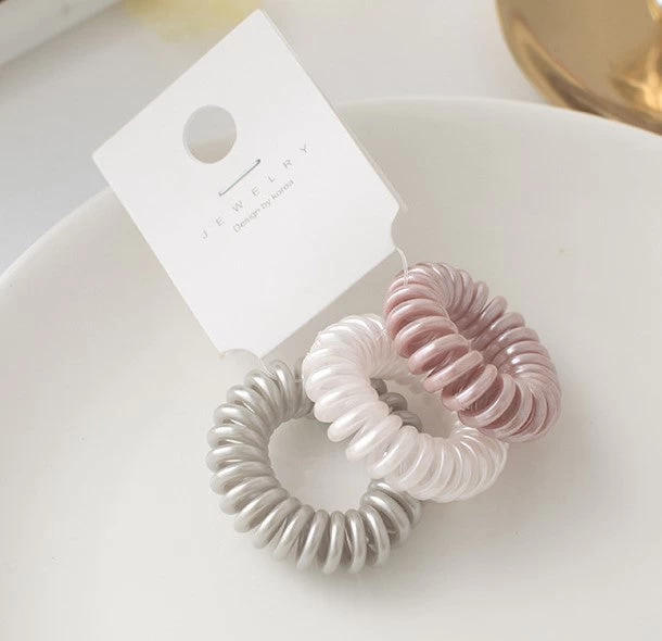 3-pack Small Coil Hair Ring - Image 5