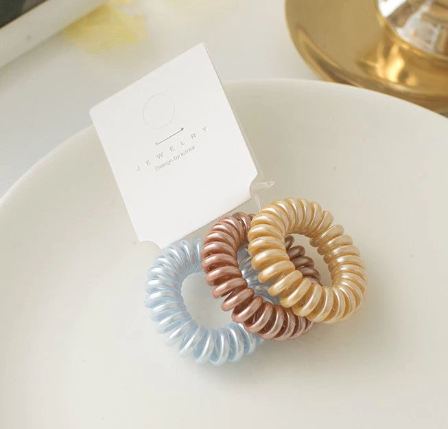 3-pack Small Coil Hair Ring - Image 6