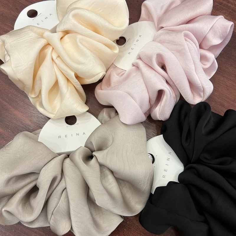 Super Soft Thick Satin Large Scrunchies - Image 2