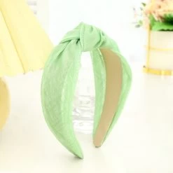 Plain Colours Transparent Organza Knotted Headband