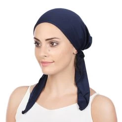 Plain Hair Cap With Tails