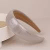 Thinly Padded Glossy Metallic Headband