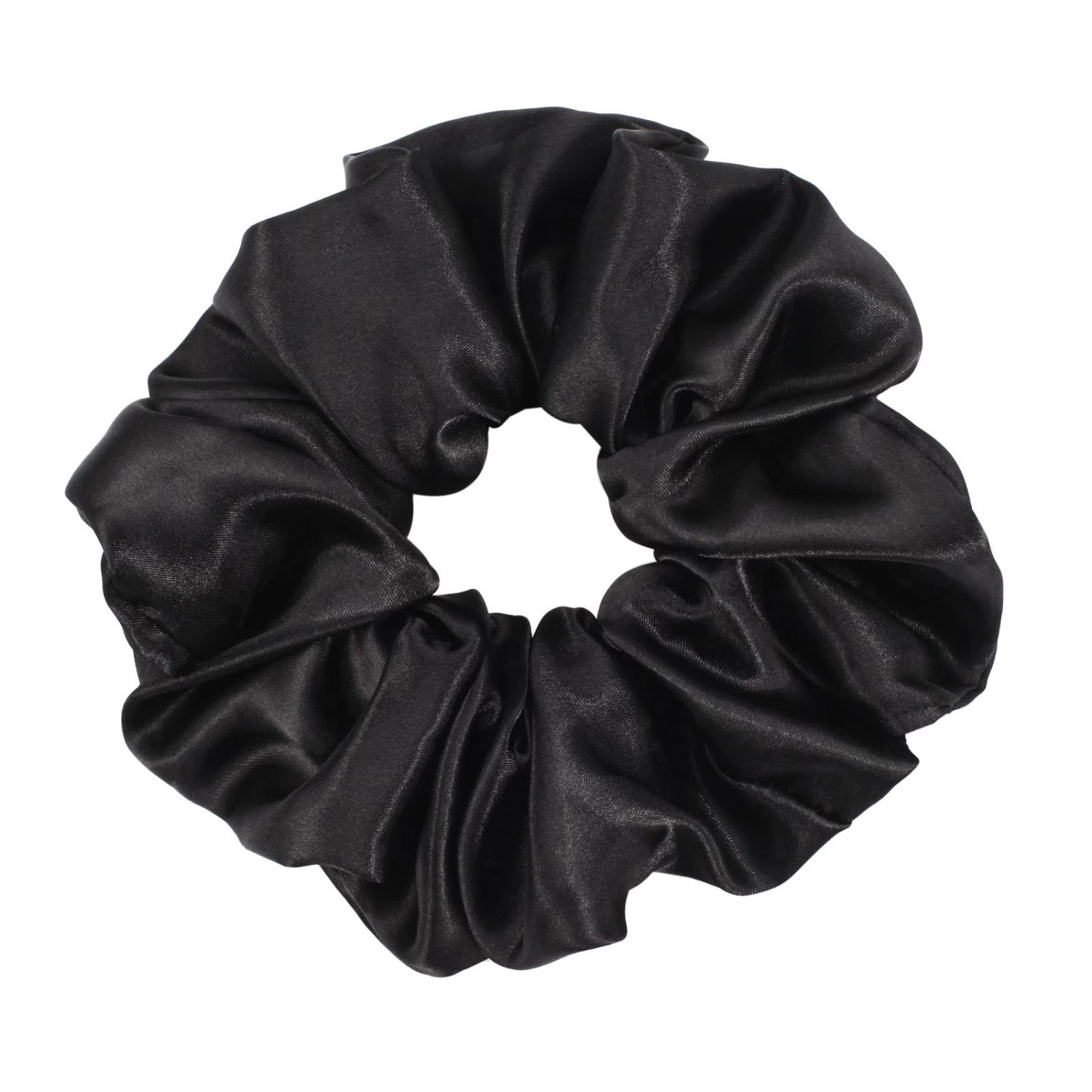 Large Glossy Satin Scrunchies
