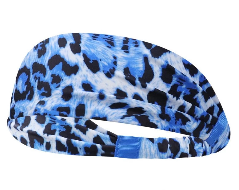 Leopard Patterned Sporty Elastic Bandanna Hair Band - Image 8