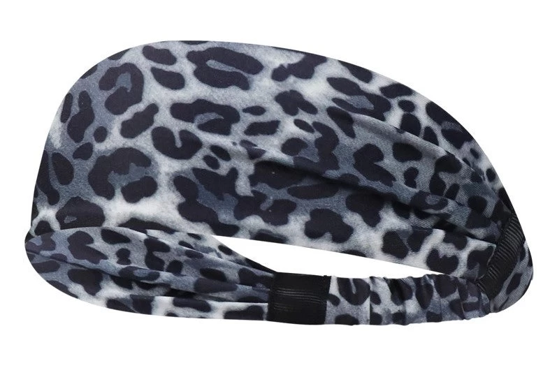 Leopard Patterned Sporty Elastic Bandanna Hair Band - Image 9