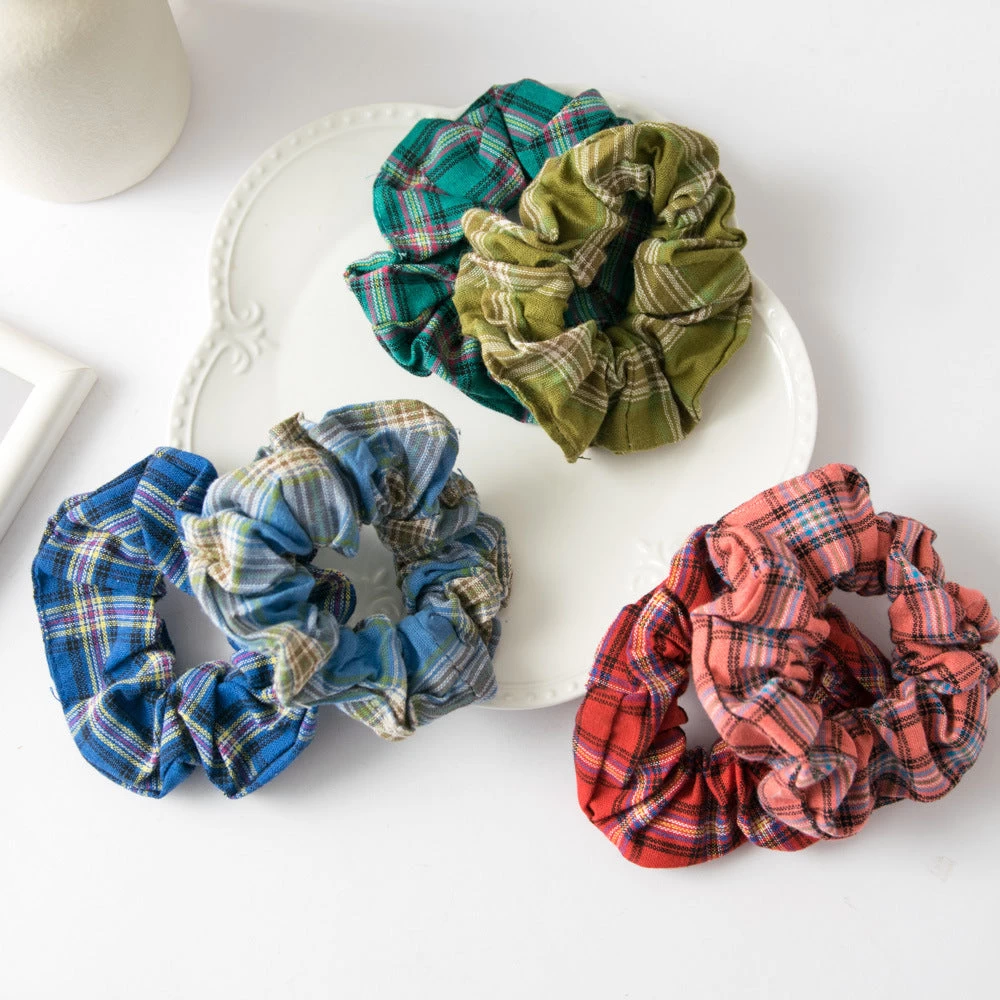 2-pack Small Plaids Scrunchies - Image 2
