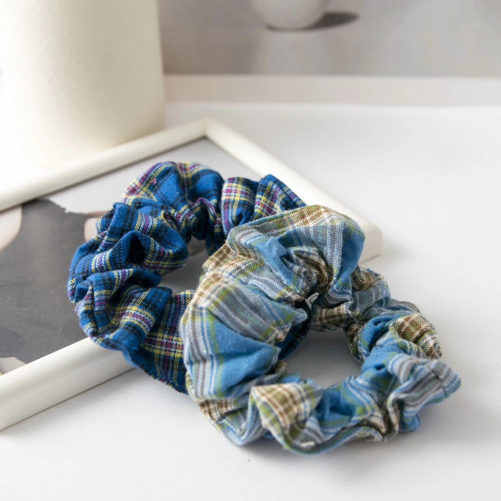 2-pack Small Plaids Scrunchies