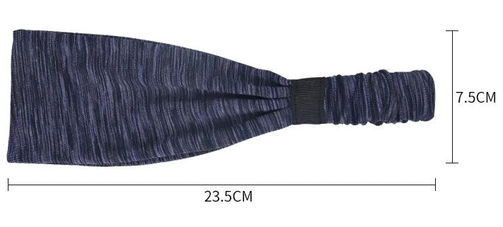 Multi-coloured Sporty Elastic Bandanna Hair Band - Image 4