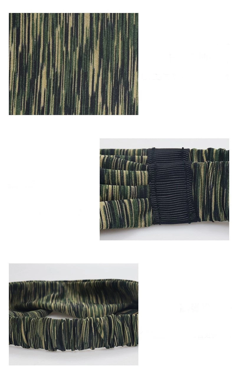 Multi-coloured Sporty Elastic Bandanna Hair Band - Image 13