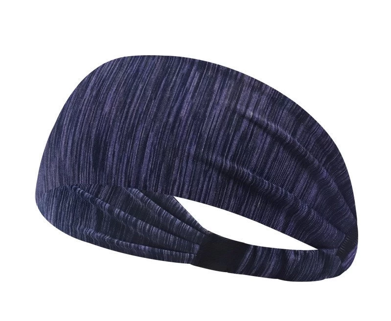 Multi-coloured Sporty Elastic Bandanna Hair Band - Image 6