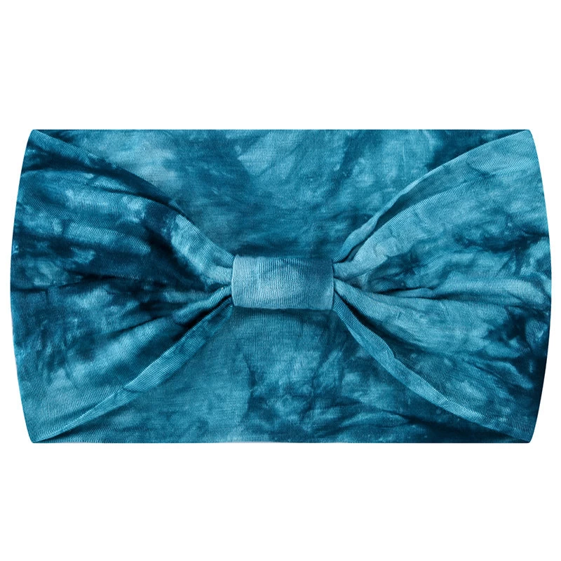 Super Soft Tie Dye Print Knotted Bandanna Headband - Image 10