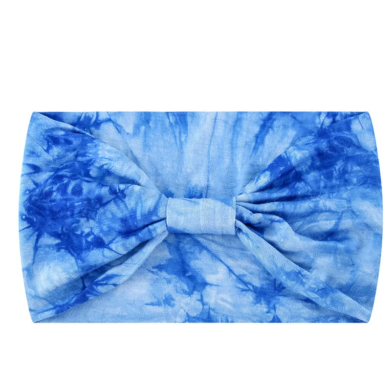 Super Soft Tie Dye Print Knotted Bandanna Headband - Image 12