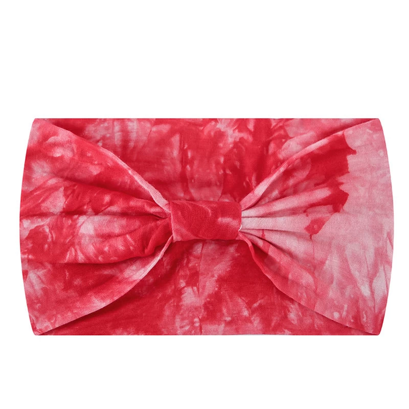 Super Soft Tie Dye Print Knotted Bandanna Headband - Image 3