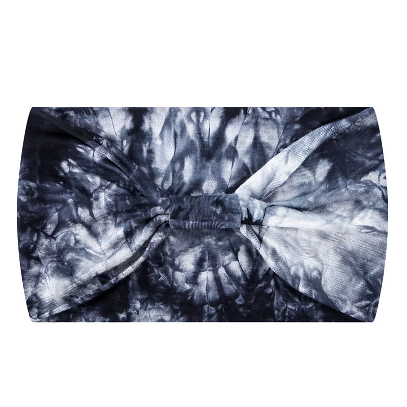 Super Soft Tie Dye Print Knotted Bandanna Headband - Image 5