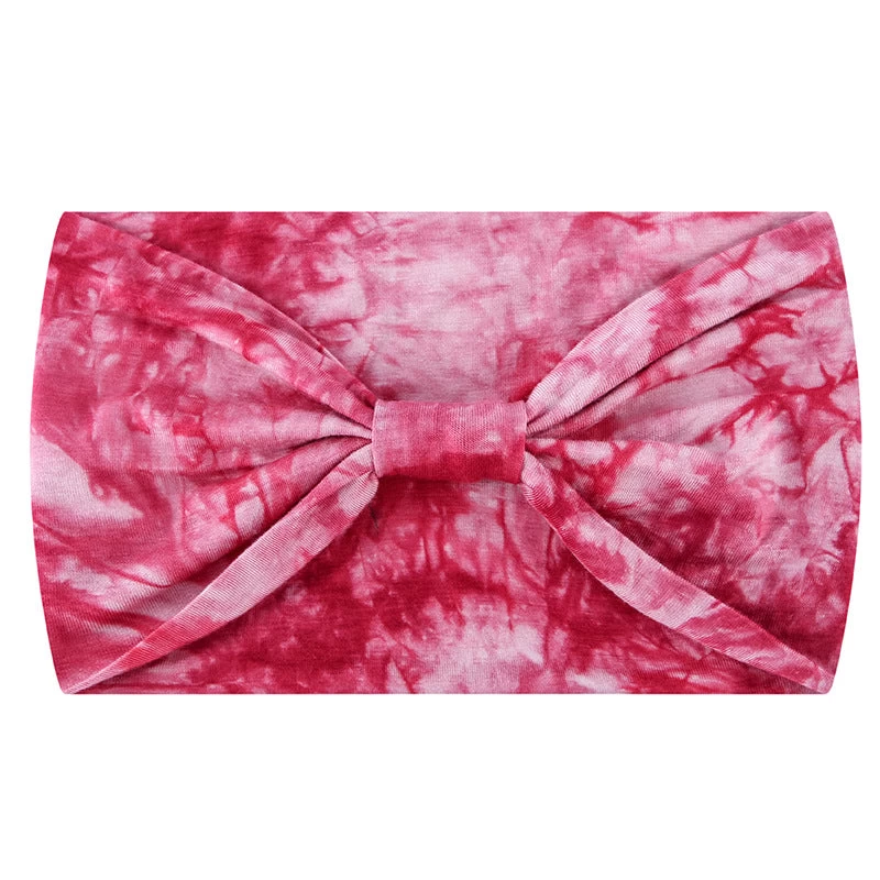 Super Soft Tie Dye Print Knotted Bandanna Headband - Image 6