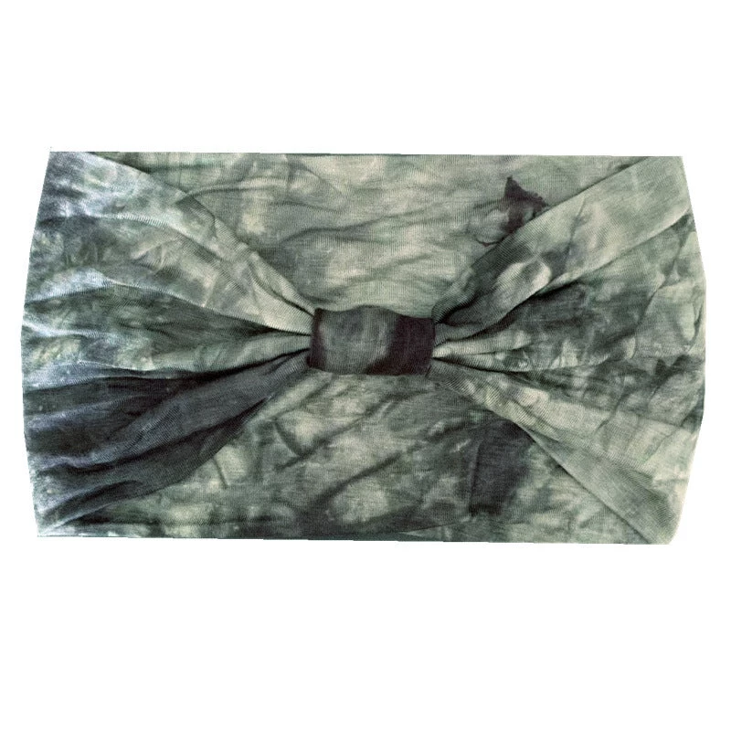 Super Soft Tie Dye Print Knotted Bandanna Headband - Image 7