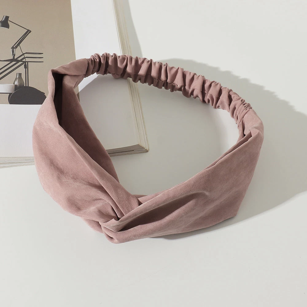 Smooth Suede Elastic Headband - Image 6
