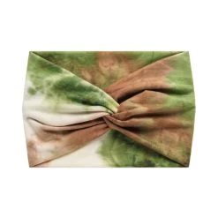 Tie Dye Print Super Wide Twist Front Stretchy Headband