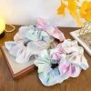Crinkle Chiffon Multicoloured Scrunchies
