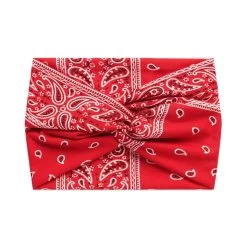 Paisley Print Super Wide Twist Front Stretchy Headband