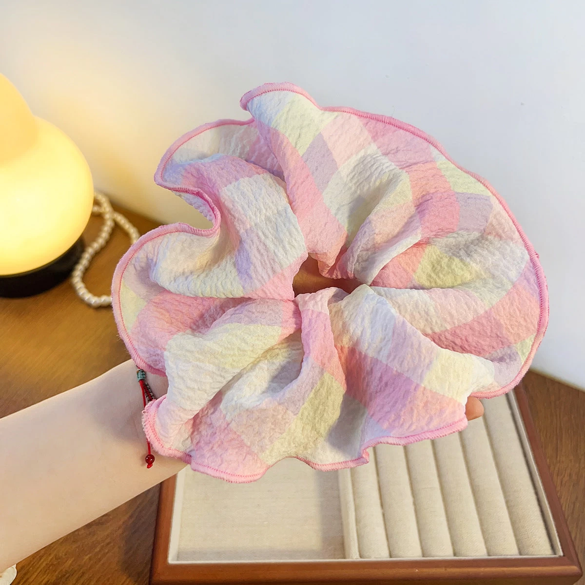 Crinkle Chiffon Multicoloured Scrunchies - Image 5