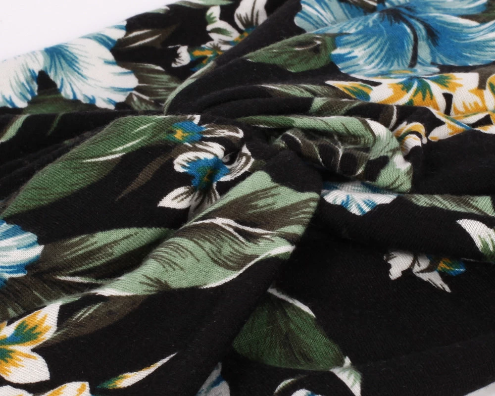 Twisted Turban Headband In Tropical Print - Image 7