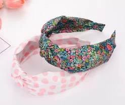 Printed Satin Knotted Headband