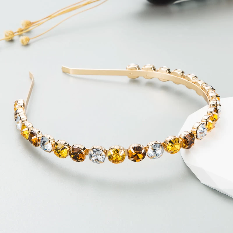 Sparkling Rhinestones Alloy Headband - Image 5