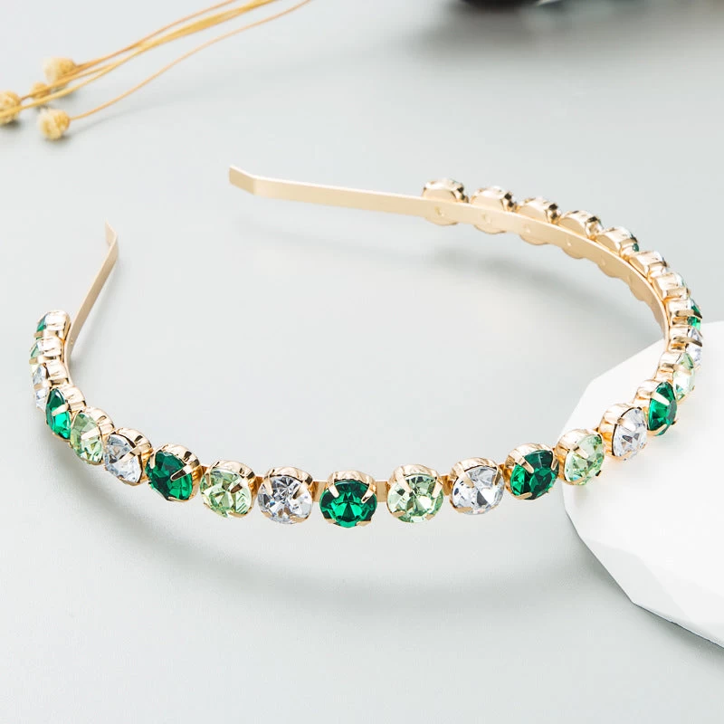 Sparkling Rhinestones Alloy Headband - Image 6