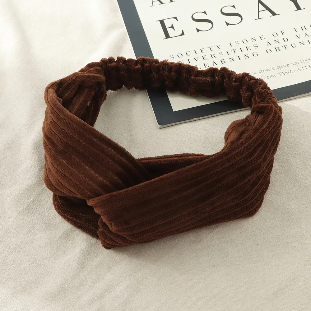 Corrugated Velvet Elastic Hair Band - Image 3