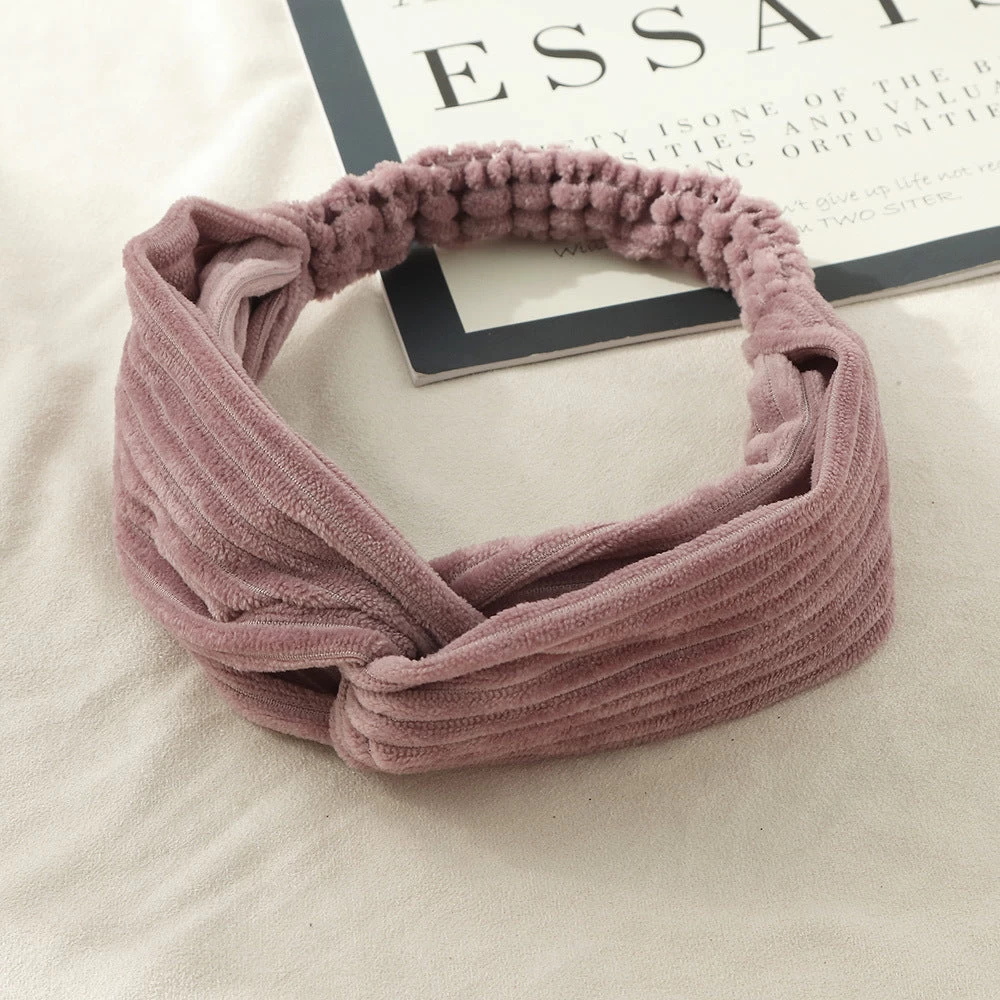 Corrugated Velvet Elastic Hair Band - Image 2