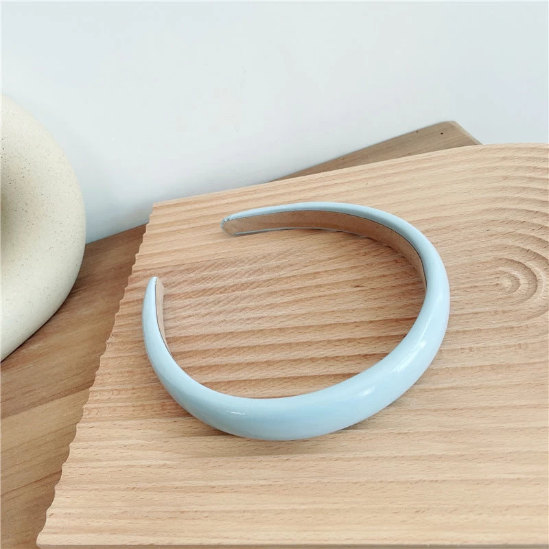 2cm-wide Glossy Leather Slim Headband - Image 13