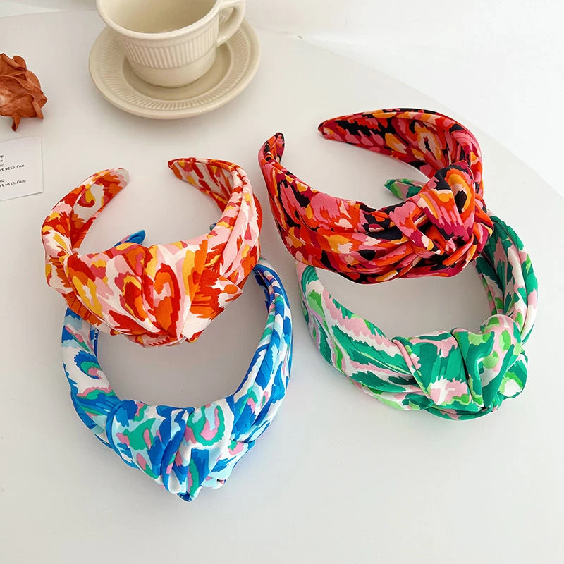 Multicoloured Large Knotted Headband - Image 2