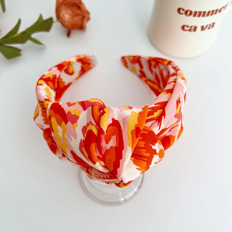 Multicoloured Large Knotted Headband - Image 7