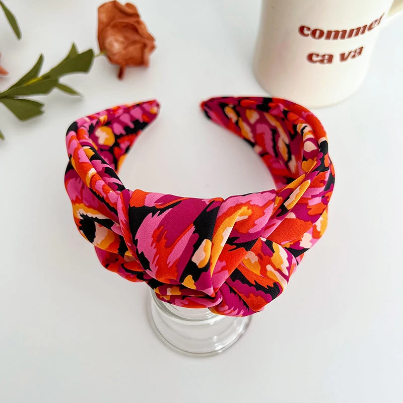 Multicoloured Large Knotted Headband - Image 8