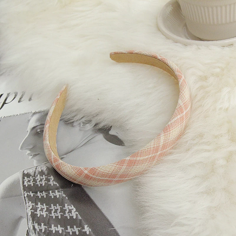 2cm Wide Multi-plaid Headband - Image 6