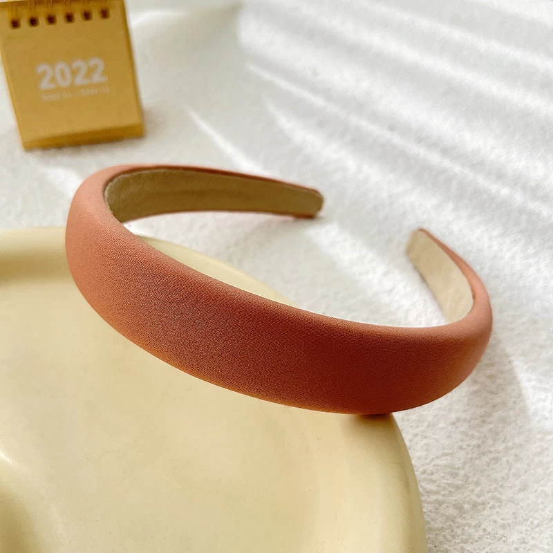 2.5cm Wide Plain Colour Thinly Padded Headband - Image 11