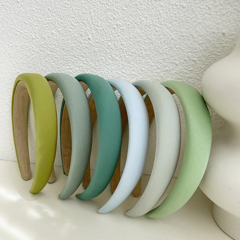 2.5cm Wide Plain Colour Thinly Padded Headband - Image 2