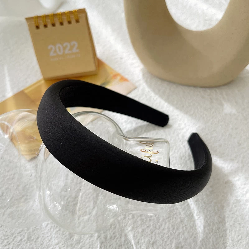 2.5cm Wide Plain Colour Thinly Padded Headband - Image 5