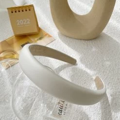2.5cm Wide Plain Colour Thinly Padded Headband