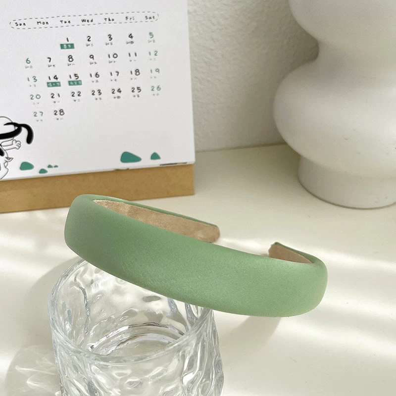 2.5cm Wide Plain Colour Thinly Padded Headband - Image 7