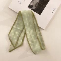 Patterned Sheer Organza Hair Scarf