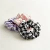 3-pack Gingham Scrunchies