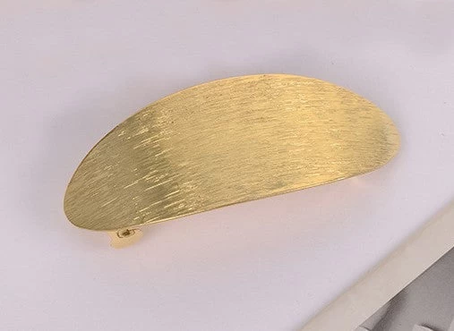 Gold Metallic Hair Barrette - Image 8