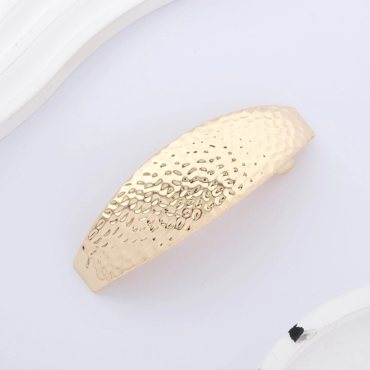 Gold Metallic Hair Barrette - Image 4