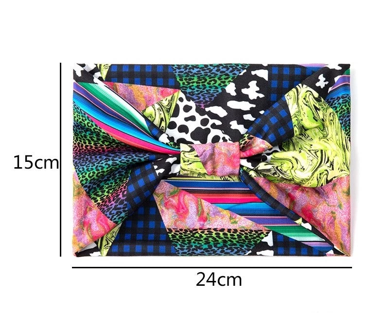Multicoloured Mixed Animal Prints 2-way Bandanna Headband - Image 5