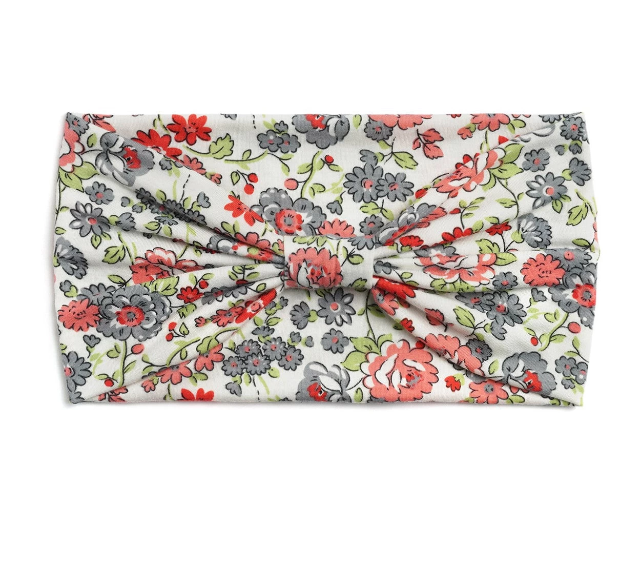 Multicoloured Country Flowers Print 2-way Knotted Bandanna Headband - Image 2