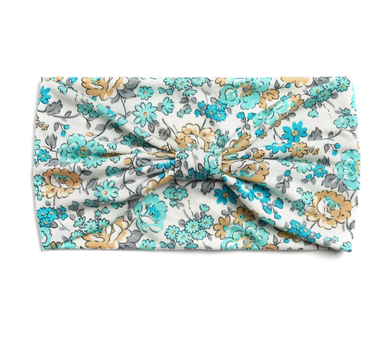 Multicoloured Country Flowers Print 2-way Knotted Bandanna Headband - Image 5
