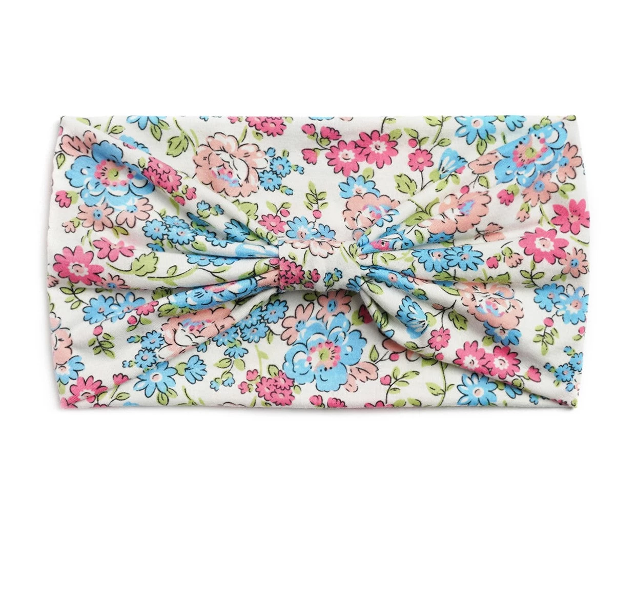 Multicoloured Country Flowers Print 2-way Knotted Bandanna Headband - Image 4